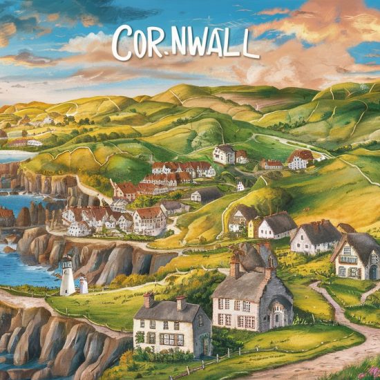 cornwall map