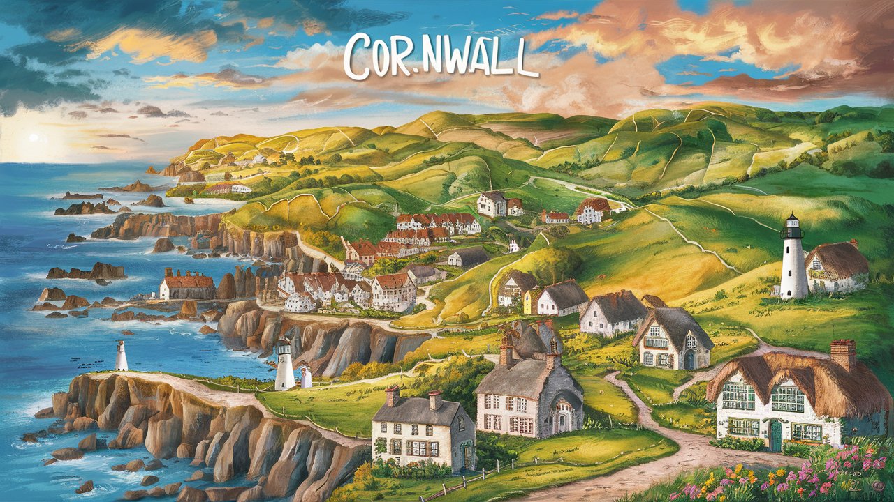 cornwall map