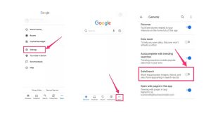 how do i turn off safe search on google