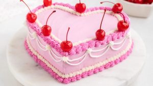 heart cake shape