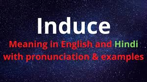 induce meaning in hindi